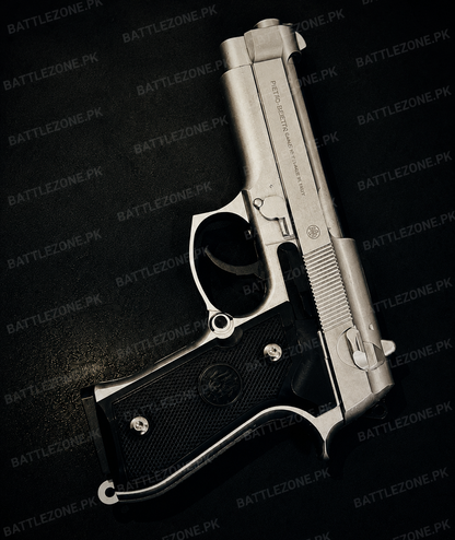 Pietro Beretta M92 9mm Airsoft Toy Gun - SILVER FINISH