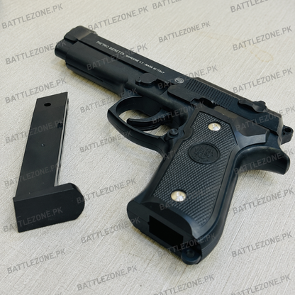 Pietro Beretta M92 9mm Airsoft Toy Gun - BLACK FINISH