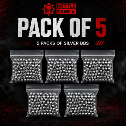5 Pack of Pellets Silver & Copper Plated Toy Ammo In Pakistan