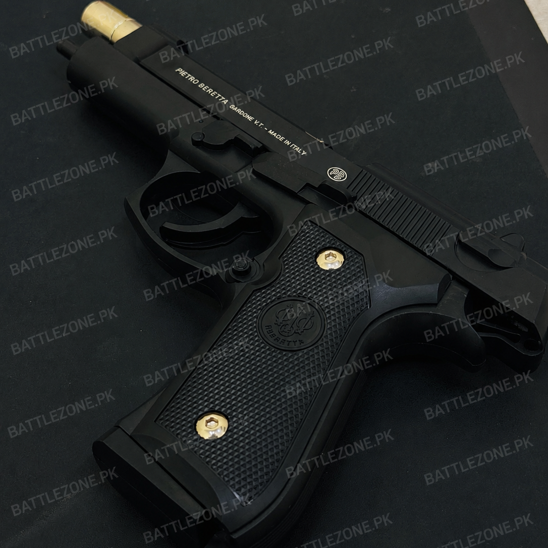 Pietro Beretta M92 9mm Airsoft Toy Gun - BLACK FINISH