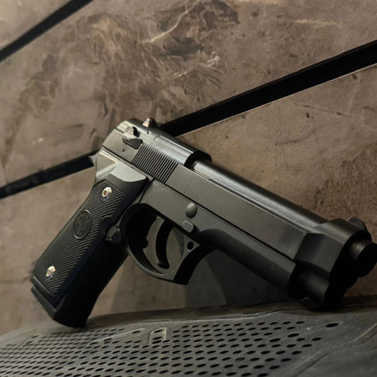 Pietro Beretta M92 9mm Airsoft Toy Gun - BLACK FINISH