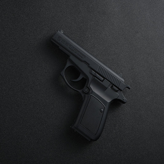 CAL 7.65 Black Gun Shape Metal Lighter
