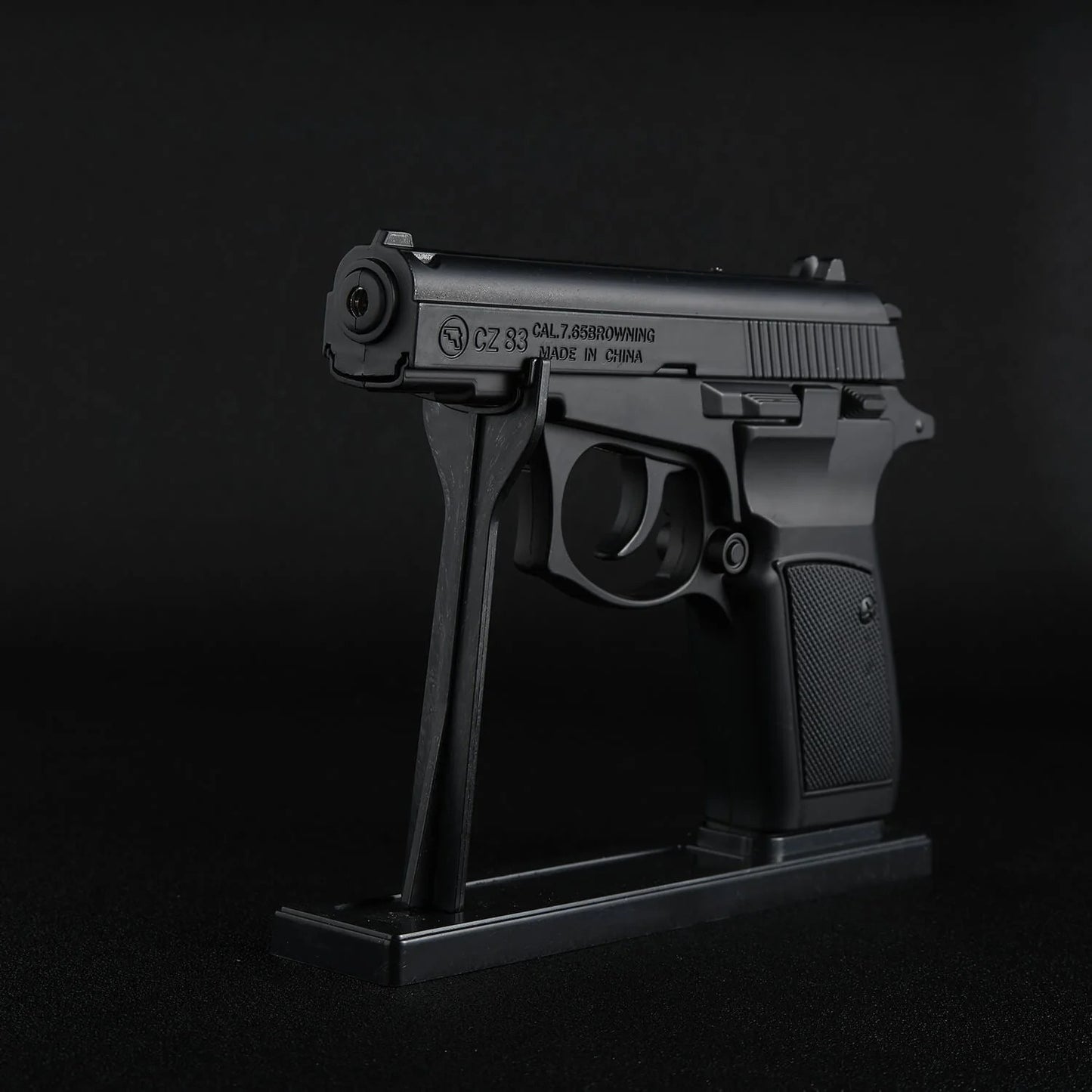 CAL 7.65 Black Gun Shape Metal Lighter