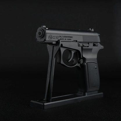 CAL 7.65 Black Gun Shape Metal Lighter