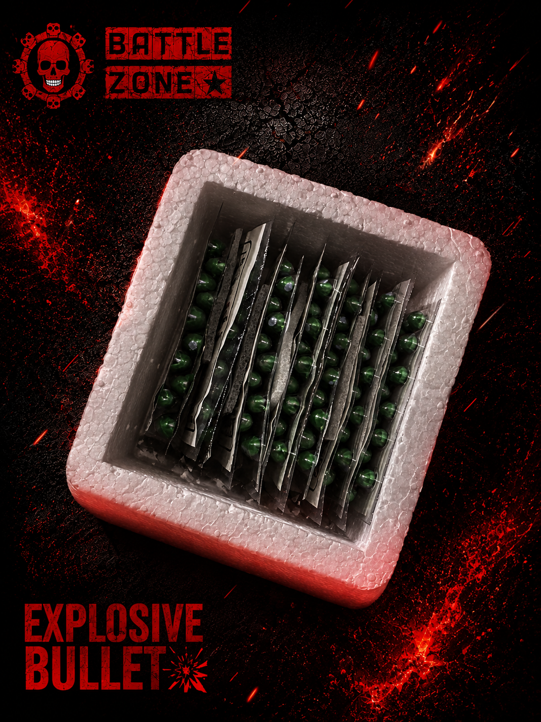 Explosive Safe 9mm Pallets For Airsoft Toy Guns – Plastic Toy Ammo In Pakistan