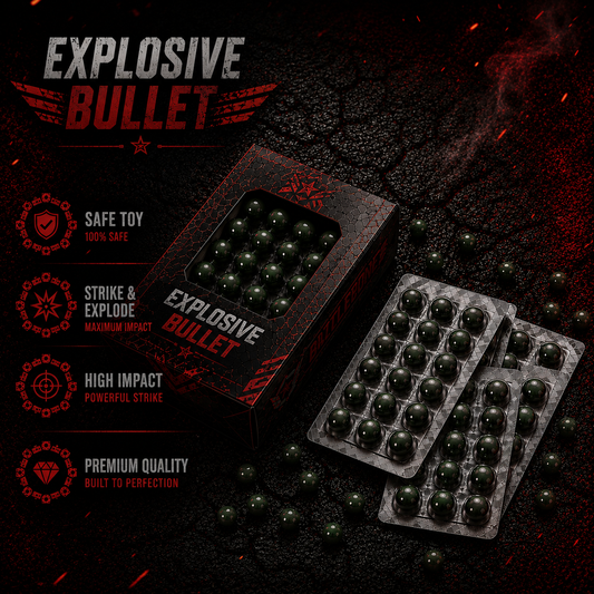 Explosive Safe 9mm Pallets For Airsoft Toy Guns – Plastic Toy Ammo In Pakistan