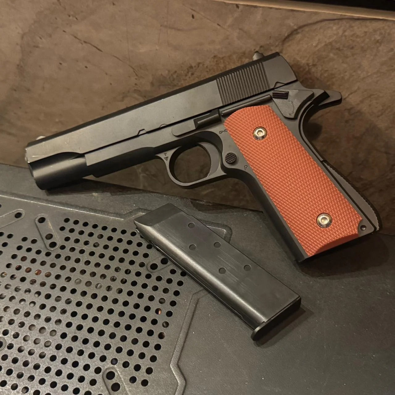 Silver Airsoft M1911 Metal 6mm Shooter Airsoft Toy Gun - SILVER FINISH