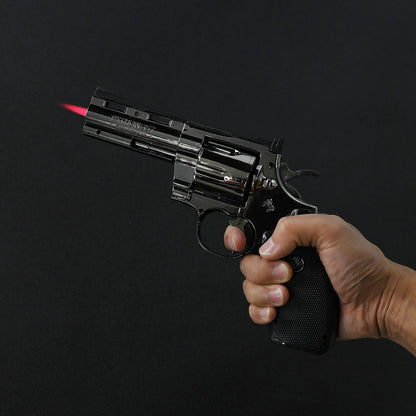 Python 357 Revolver Gun Shape Metal Lighter
