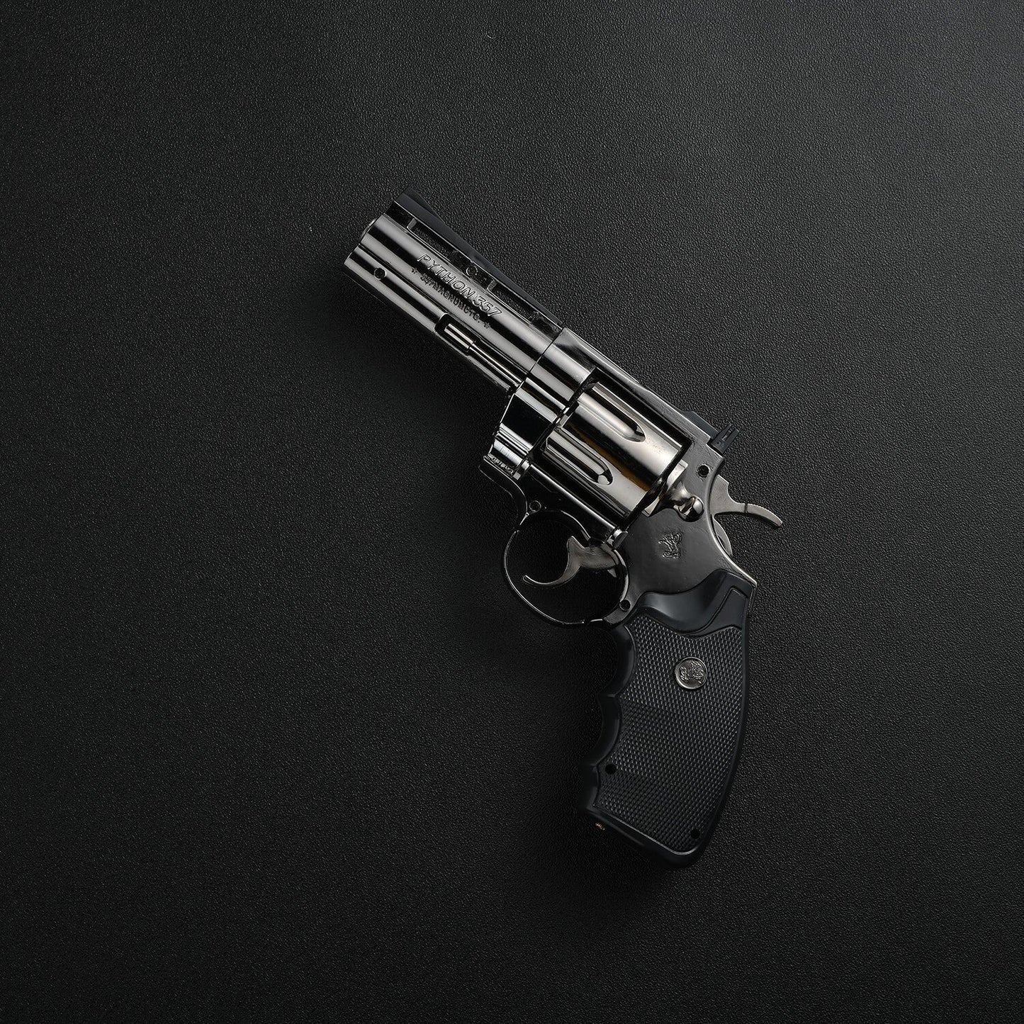 Python 357 Revolver Gun Shape Metal Lighter