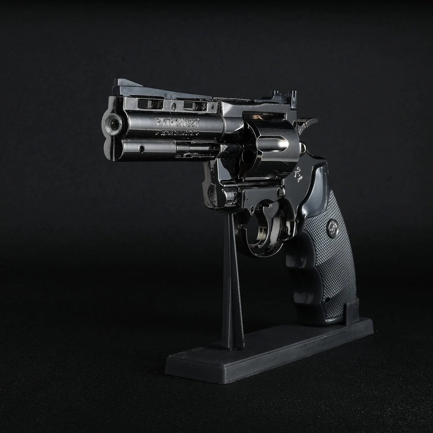 Python 357 Revolver Gun Shape Metal Lighter