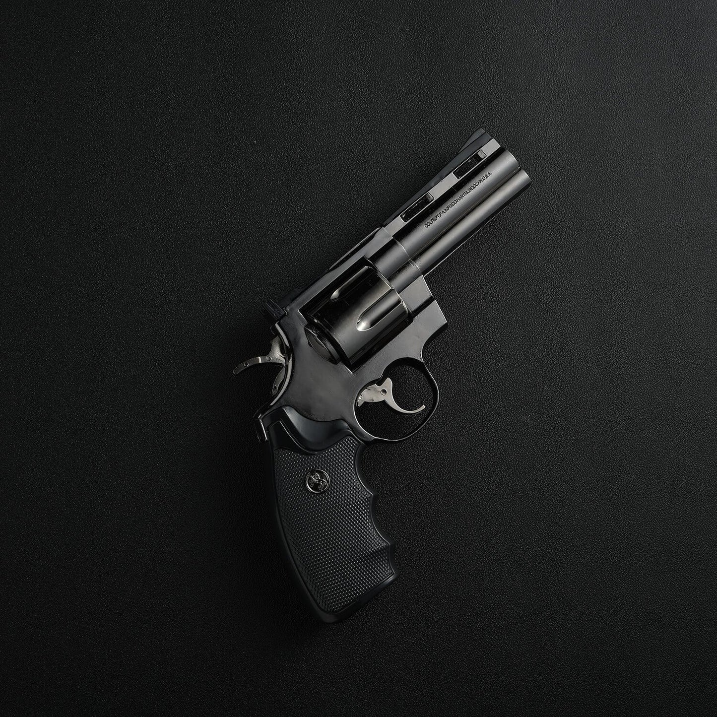Python 357 Revolver Gun Shape Metal Lighter